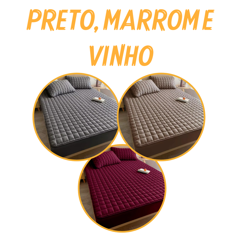 Hydra Soft™ [COMPRE 1, LEVE 3] - Jogo de Cama Impermeável Premium – Capa + 2 Fronhas [SOMENTE HOJE 🔥]