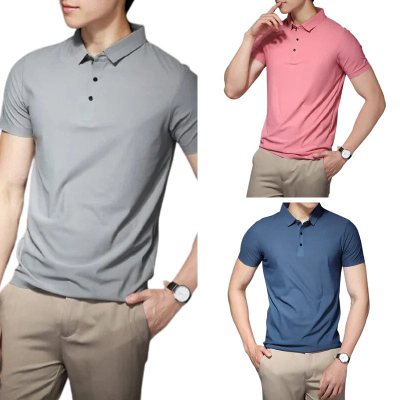 (COMPRE 1 LEVE 3) KIT com 3 Camisetas Masculina Anti Amassado, Anti Odor e Ultra Confortável